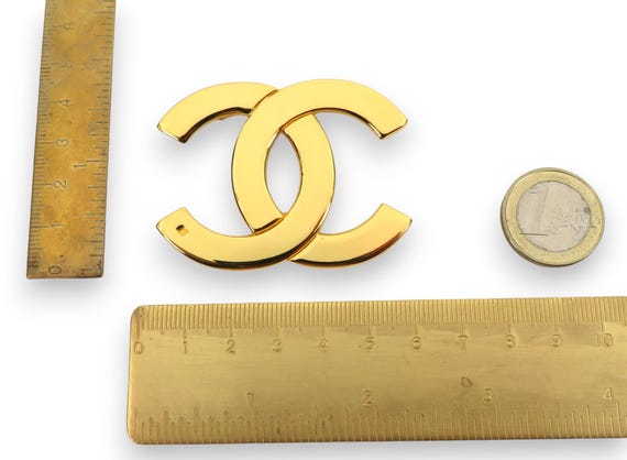 Authentic Vintage Chanel Brooch, Gilded With 24-carat Fine Gold