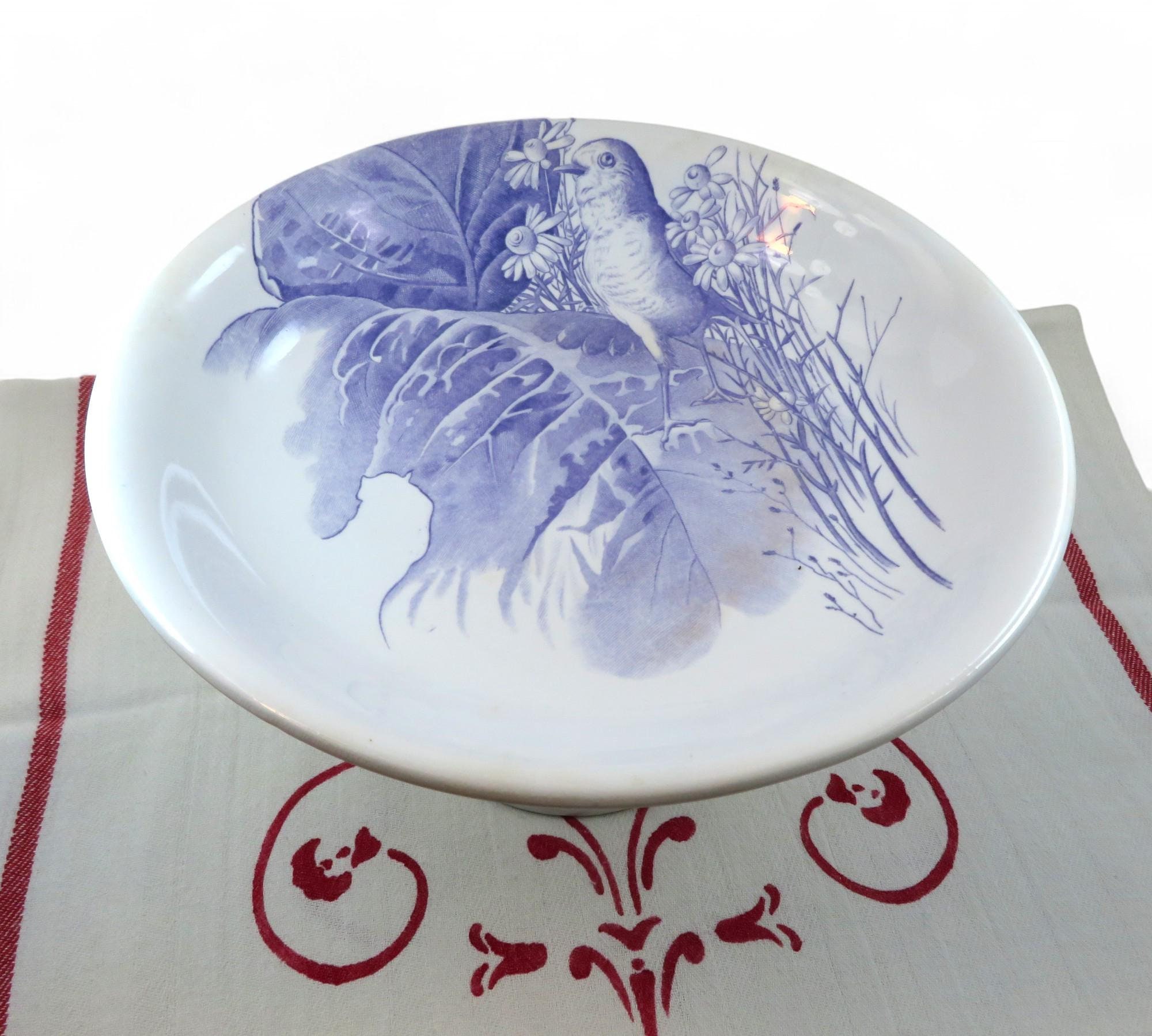 マーストリヒト陶器会社の美しいコンポティエ、19世紀後半 - Etsy 日本