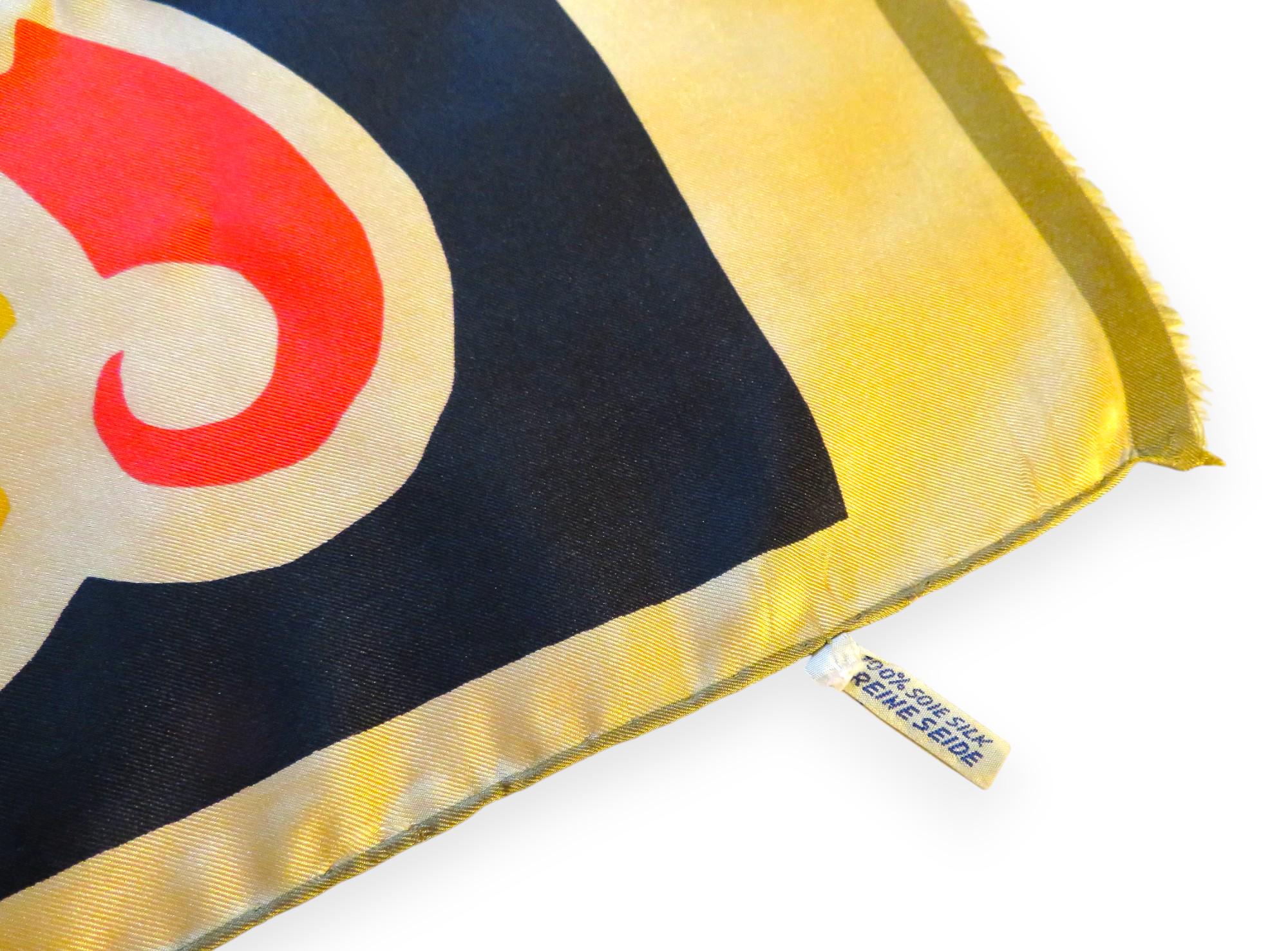 Étole En Soie BALMAIN Vintage - 126x38 Cm - Multicouleur Occasion Très Bon état