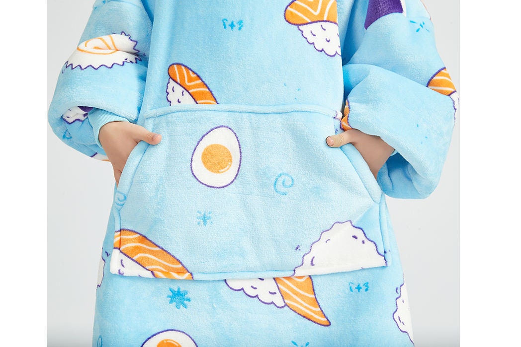 KIDS Oversized Blanket Hoodies Sushiverse DELUXE STYLE Etsy UK