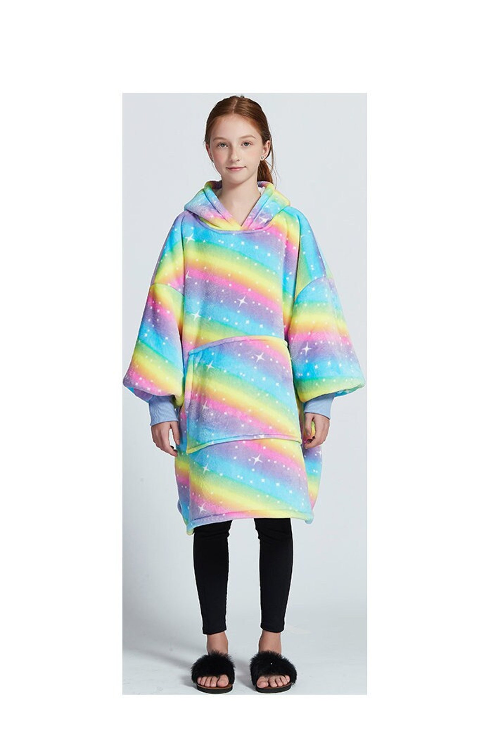 KIDS Oversized Blanket Hoodies Rainbowtastic DELUXE STYLE Etsy UK