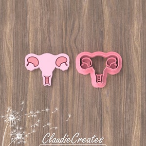 Uterus Cutter polymer clay / embossed cutter / Stamp