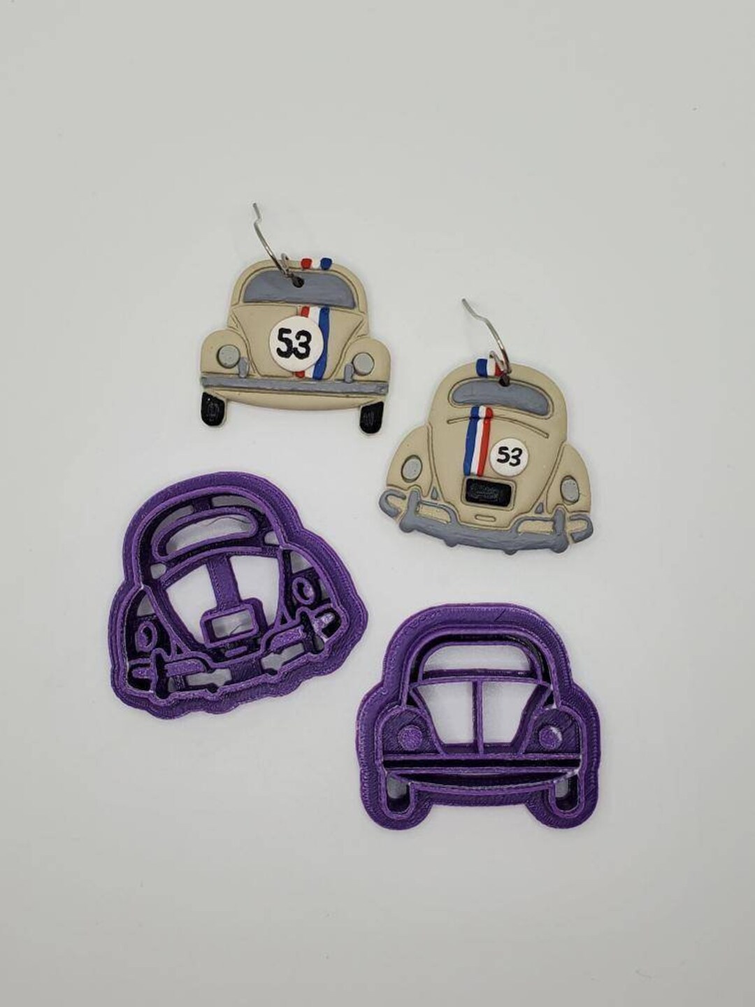 VW Beetle Car, Polymer Clay Cutter / Embossed Cutter / Stamp Etsy