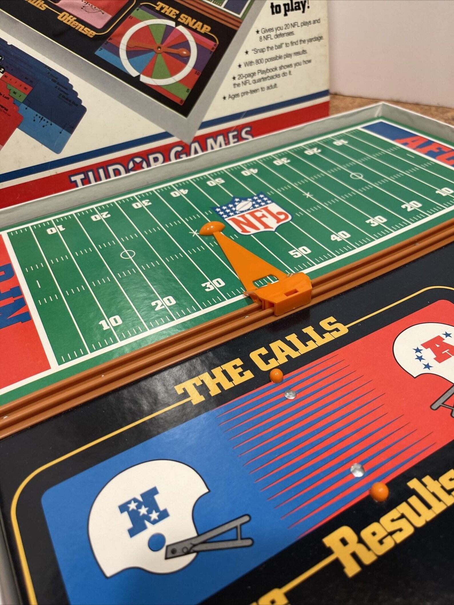 Vintage NFL Quarterback Board Game Tudor Games Complete 1977 Etsy