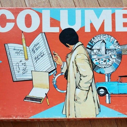 Vintage 1973 Columbo Detective Board shops Game Milton Bradley Complete Game Collectible