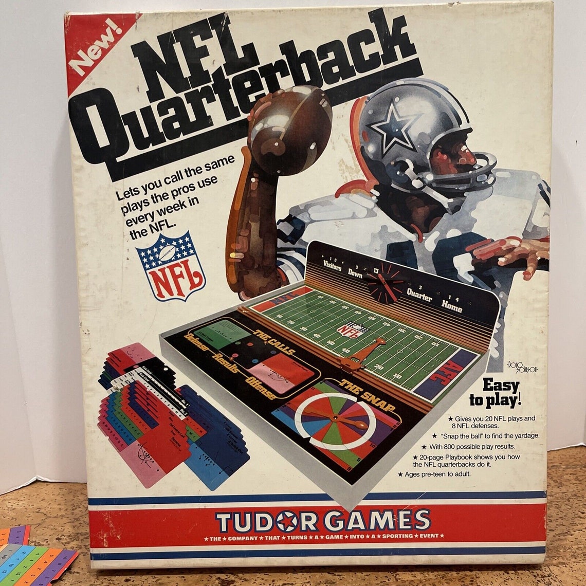 Vintage NFL Quarterback Board Game Tudor Games Complete 1977 Etsy