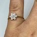 9ct Gold Diamond Cluster Ring Size K - Etsy
