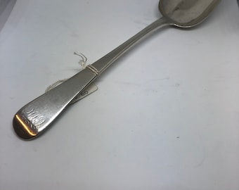 Antyczna srebrna łyżka do serwowania. Londyn 1807 r.