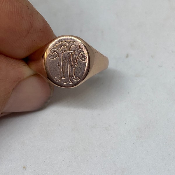 Signet Ring 9ct Gold Vintage