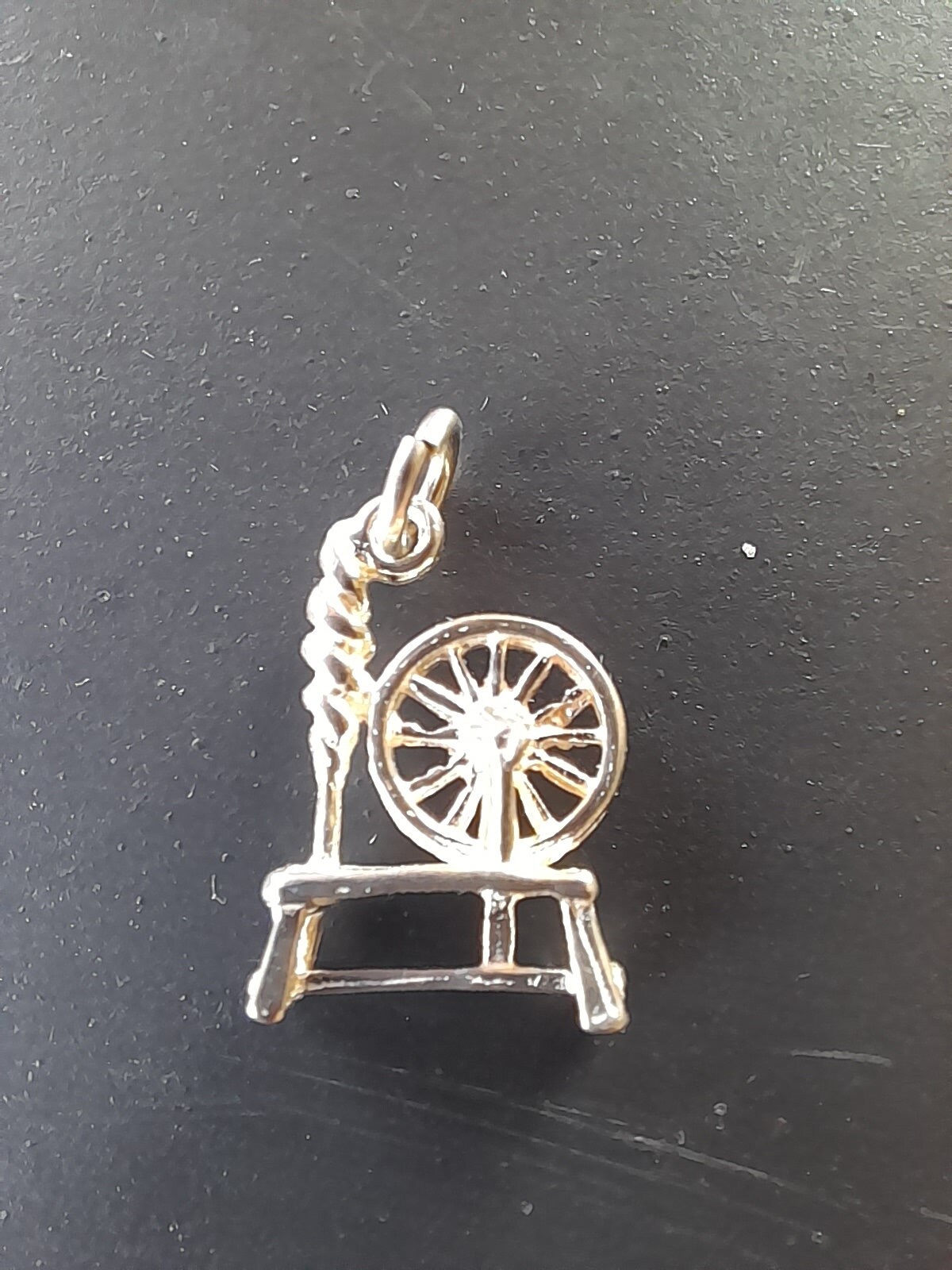 Sterling Silver Spinning Wheel Charm Etsy