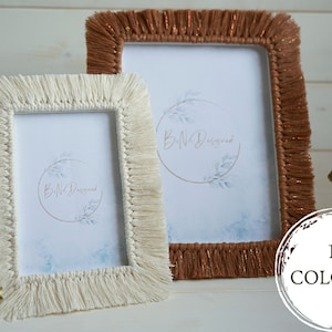 Photo Holder Home Decoration - Picture Frame -Yarn-adorned Photo Frame Gift Idea for Special Occasion - Softcover Kids Room Decor