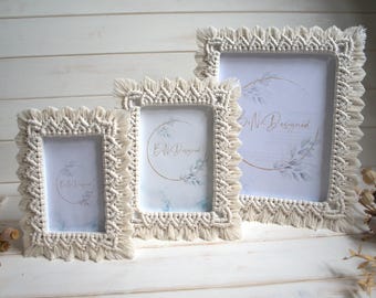 Cadre Photo Suspendu LbsAMP - Pele Mele Mural 108x43cm - 30 Clips Inclus - Déco Bohème Pour Salon, Chambre, Boutique