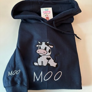Cute cow moo sweater