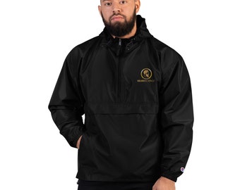 May include: Black hooded windbreaker jacket with a gold logo that says "BEARDScience" on the left chest.