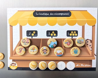 La boutique des récompenses : tableau de récompenses pour enfants - Monkii