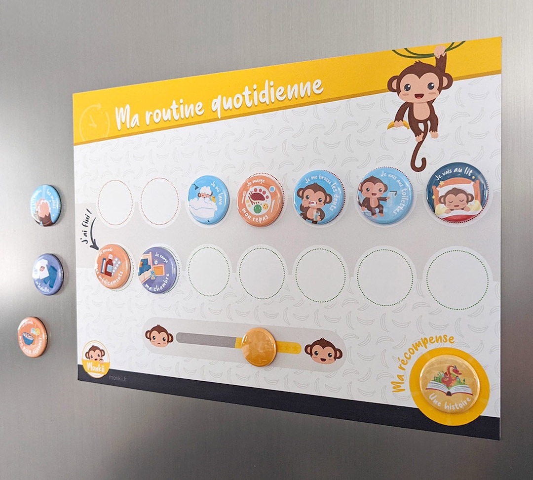 Ma routine quotidienne : tableau de routine pour enfants - Monkii ...