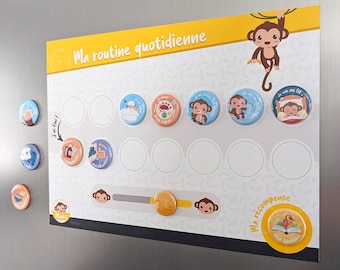 Ma routine quotidienne : tableau de routine pour enfants - Monkii