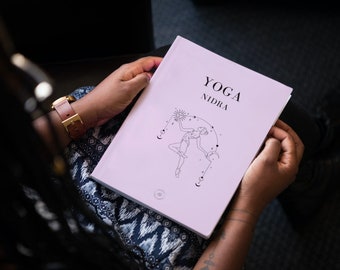 Yoga Nidra und Manifestation HardcoverJournal, Yoga Sequenzierung, Feminines Notizbuch, Yoga Asana Planer, Daily Pranayama & Breath work