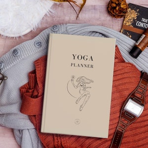 Yoga Planner and Manifestation HardcoverJournal, Yoga Sequencing, Feminine Notebook, Yoga Asana Planner, Daily Pranayama and breath work