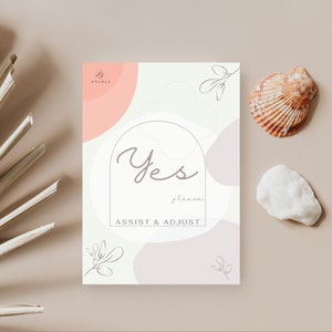 Toestemmingskaarten voor yoga-assistentie