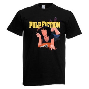 Premium Herren T-Shirt Pulp Fiction Mia Weiss Gr.S-XL 