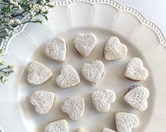 Peruvian Alfajores Homemade Heart-Shaped