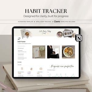 Habit Tracker Notion Template | Daily Routine, Self-Discipline