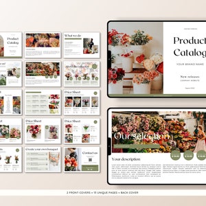 Flower Product Catalog Template: Line Sheet & Pricing Guide (canva ...