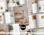 Nutrition eBook Canva Template | Wellness & Health Coaches (90+ Pages)