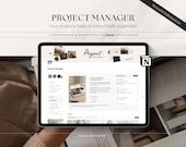 Project Manager Notion Template | Task & Notes Tracker | Productivity Planner | Workflow Organizer | Digital Project Tool