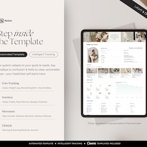 Weight Loss Planner Notion Template | Fitness, Nutrition, and Habit Tracker | with Reward System image 2