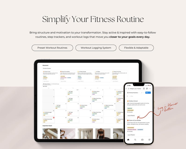 Weight Loss Planner Notion Template | Fitness, Nutrition, and Habit Tracker | with Reward System image 9