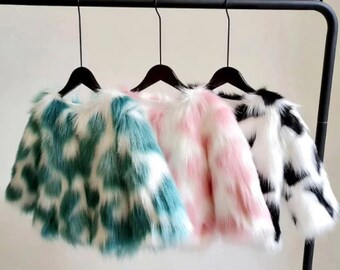 Infant,Toddler Girl's Fall Winter Faux Fur dress coat jacket 12 Month to 5 Year Infant,Toddler Girl's Fall Winter Faux Fur dress coat jacket 12 Month to 5 Year