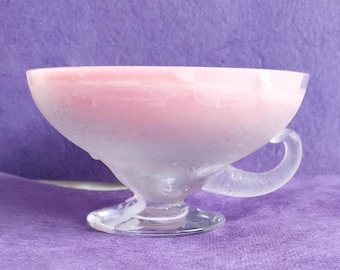 Pair of hand poured and blended candles in vintage glass demitasse cups