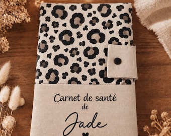 Protège carnet de santé personnalisé | Housse carnet de santé bébé en tissu | Prénom personnalisé | Cadeau naissance | Fait main