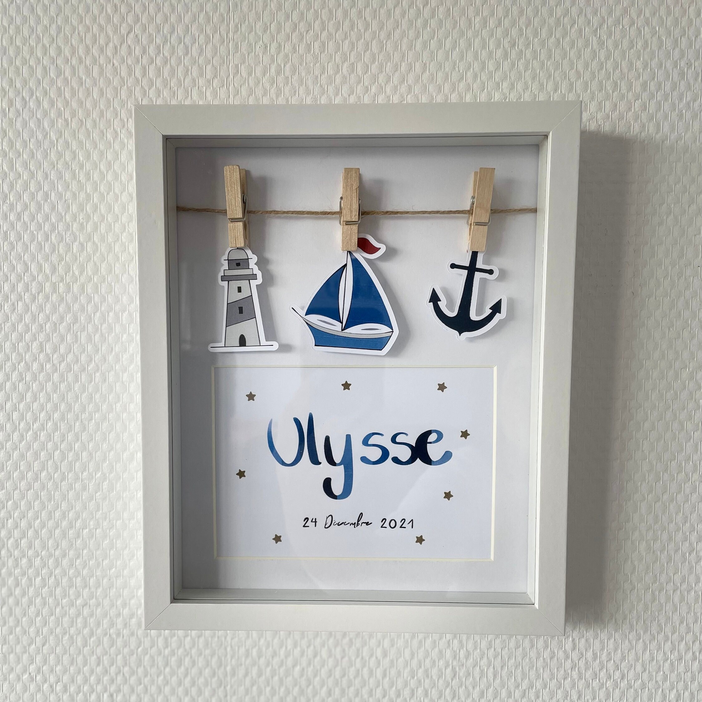 Cadre Prénom - Blanc