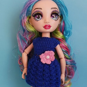 Crochet dress for Rainbow High
