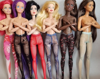 Elastic Tights for for 12inc doll MTM  Handmade Stretchy Stockings Doll Accessories for Barbie Clothes Outfit