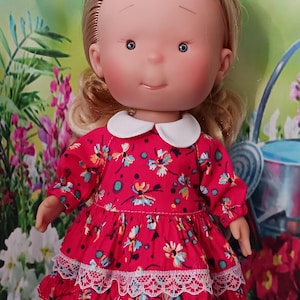 Red Doll Dress Mia Pippa 12" / 30 cm