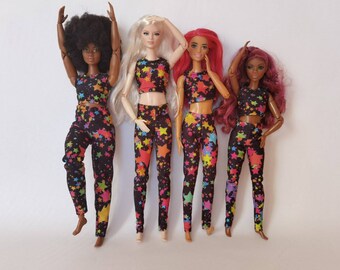 Set/outfit/suit leggings and top for doll 12&quot;/MTM, standard, curvy,  tall, petite