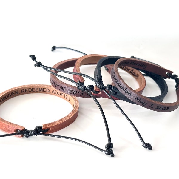 Customized Leather Bracelet Customized Promotional Bracelet Wholesale Bulk Order Bracelets Personalized Bulk Order Bracelets for Promotions