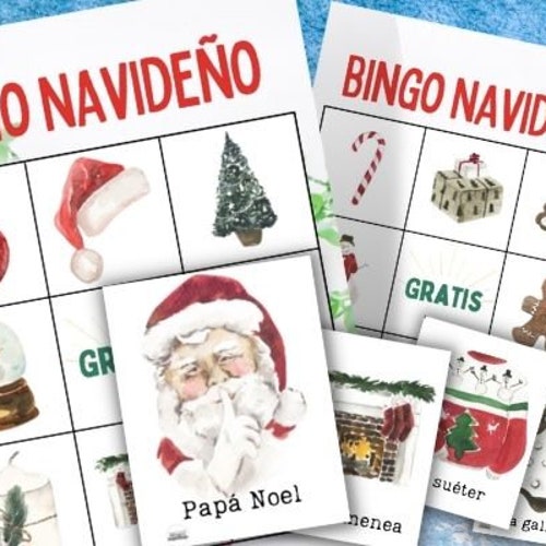 Winter Bingo in Spanish - Etsy Winter Bingo in Spanish - Etsy