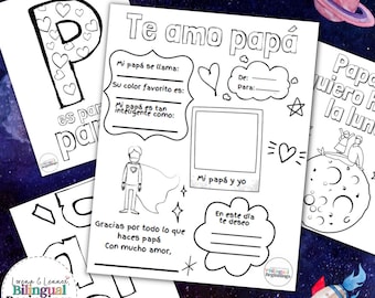 Father's Day Printables in Spanish For Kids