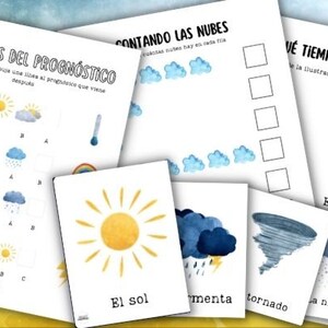Weather Printable Activities in Spanish