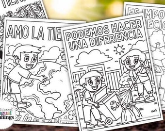 10 Earth Day Coloring Pages in Spanish