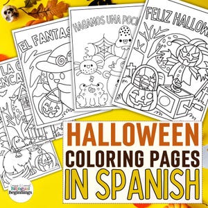 10 Halloween Coloring Pages in Spanish