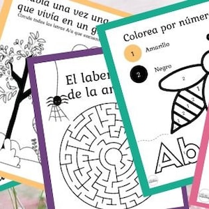 Letter A Printables in Spanish