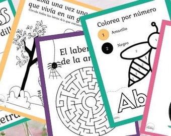 Letter A Printables in Spanish