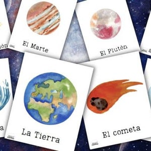 22 Space Flashcards in Spanish