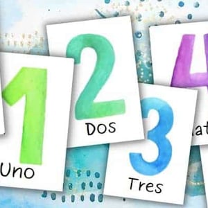 Spanish Numbers 1-30: Printable Flashcards for Kids